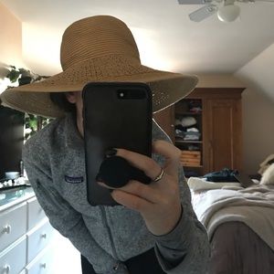 Jcrew tan beach hat